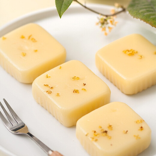 沈大成桂花拉糕老式传统手工点心上海特产零食美食糕点黄油糯叽叽 桂花拉糕3盒共690g（内12枚）