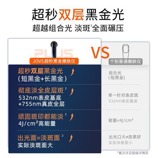 JOVS is proud of its 25-year new freezing point whitening and lightening ultra-second black gold photon rejuvenation beauty instrument for facial whitening, brightening, light lines and firming, birthday and Valentine's Day gifts for girls