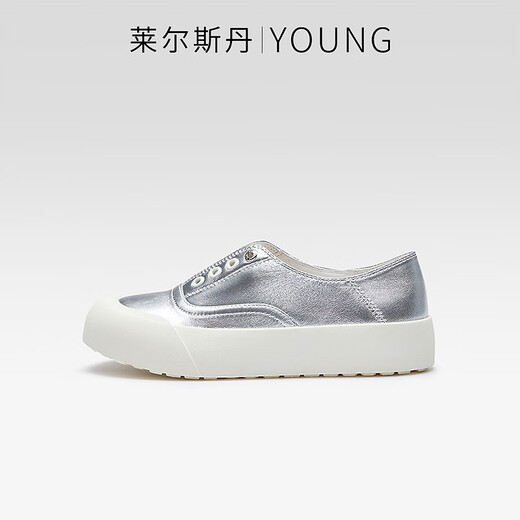 Lairsdan [Gleiches Modell in amerikanischer und westlicher Shen Mengen] Frühlings- und Sommer Neues lässiges Leder mit Dickdickern Dicks-Schuhe für Frauenschuhe Fisherman's kleine weiße Single-Schuhe 39301 Off-weiße Owl 37