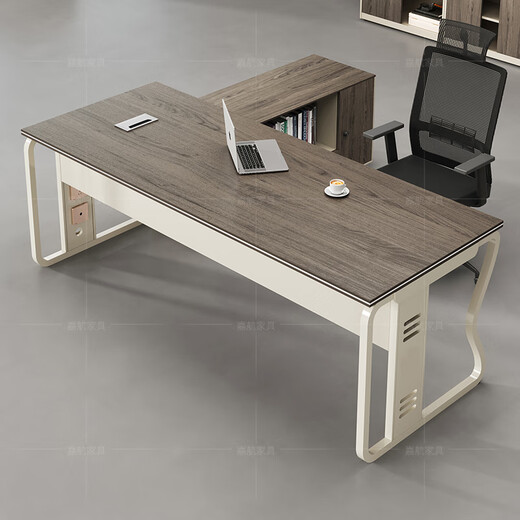 Jiahang boss desk desk leader president desk office single staff desk 1.4 meters * 0.7 meters with side cabinet LA1
