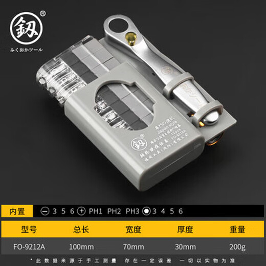 Fukuoka Ratchet Screwdriver Wrench Combination Sleeve Set Two-way Portable Model Repair Tool 9209