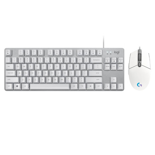 罗技 K835+G102二代有线电竞游戏键盘鼠标套装 84键TTC轴机械键盘宏编程游戏鼠标套装 k835红轴-抹茶绿+g102紫色