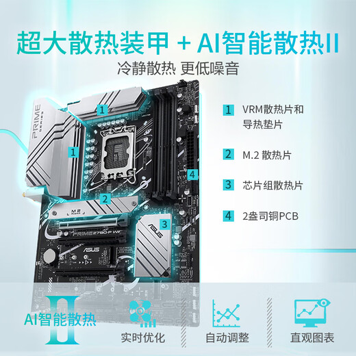 ASUS PRIME Z790-P WIFI motherboard supports DDR5 CPU 13900K/13700K (Intel Z790/LGA 1700)