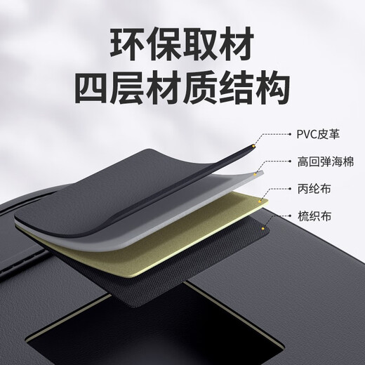 Wuji car seat back storage bag hanging bag car multifunctional chair back storage box storage bag car interior decoration supplies Honda car series large storage bag - customized black one-pair (2 pieces)