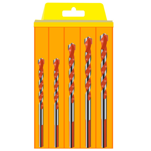 Kraftwell tile drill bit concrete impact drill alloy triangle drill cement hole metal wall electric AI3178