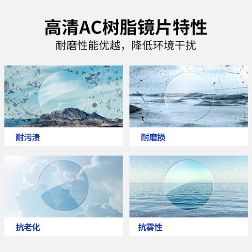 博视者老花眼镜男女通用高清晰防蓝光半框眼镜8014 黑色 200度