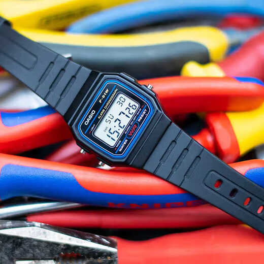 Casio watch men's retro small square big winner same style student sports simple waterproof watch F-91W-1 (main recommendation)