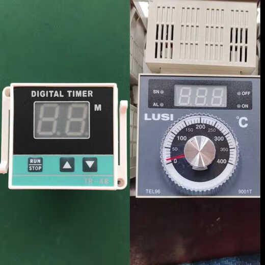 Large commercial electric oven temperature controller instrument oven switch Chubao Hongling Lechuang temperature measurement knob instrument plus timer