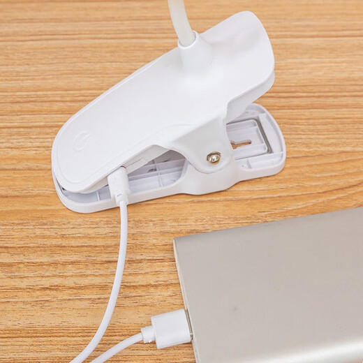 Gaijiang clip-on LED desk lamp rechargeable learning children college student dormitory cute small desk lamp bedroom bed 4000 mAh rechargeable dimmable color adjustment