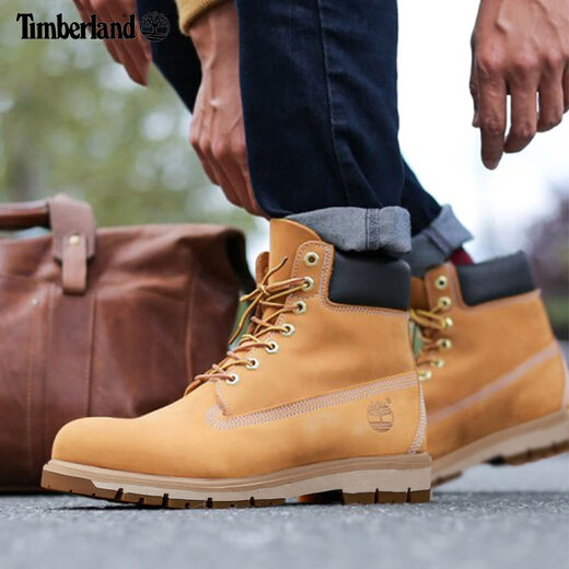 Timberland Tianbolan casual shoes for men outdoor mountaineering and kicking big yellow boots waterproof leather high-top Martin boots men's shoes A1JHF/wide version/suggested to take a small size 43 (270mm)