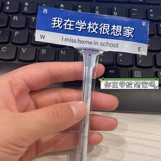 想 赟 赟 I want to set up a license plate, an acrylic creative small ornament, an office worker, a girlfriend to send my girlfriend to send friends, I miss home at school