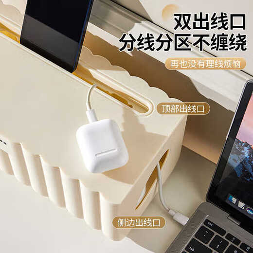 Fan Ye's plug-in storage box wire storage artifact socket plug-in board cable manager power cord charging data cable hub box