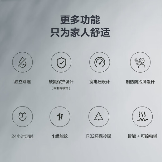 格力空调 云锦Ⅲ 大1匹新一级能效变频 纯铜管省电舒适风搭载冷酷外机 国家补贴 KFR-26GW/NhAe1BAj