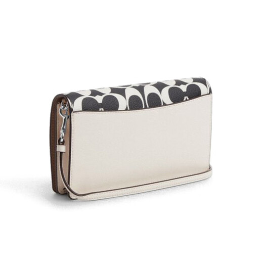 Coach (Coach) [Brand Direct Supply] Frauen der kleinen One-Shoulder-Crossbody-Tasche Schwarz-Weiß-Farbblock CO967IMA47