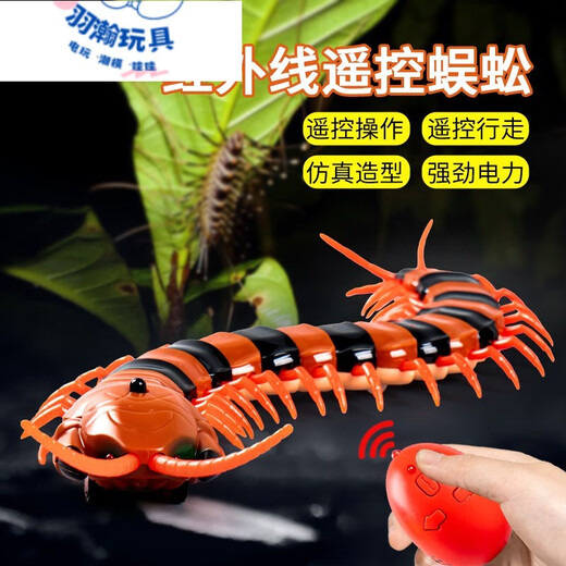 
Feidule children's electric remote control spider toy crawling simulation small animals 4-6 years old boy and girl yellow and black remote control centipede 9901+ screwdriver official