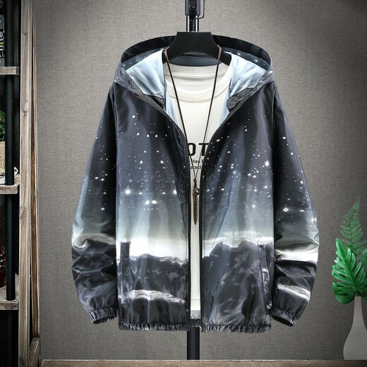 Reyao summer sun protection clothing for men plus fat and quick-drying sunshade outdoor fishing jacket takeaway sun protection clothing sun protection clothing camouflage style dark green S 60-80Jin Jin is equal to 0.5 kg