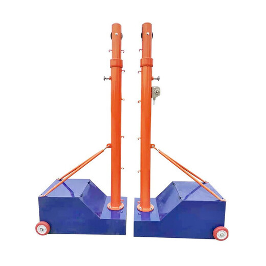 Zailu volleyball rack multi-functional lifting air volleyball net rack school standard badminton net rack multi-functional enlarged and thickened multi-functional rack + badminton net