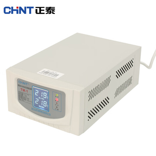 Chint (CHNT) electronic voltage stabilizer 220v single-phase AC voltage regulator 1000w household fully automatic voltage stabilizer TM-1 industrial high power