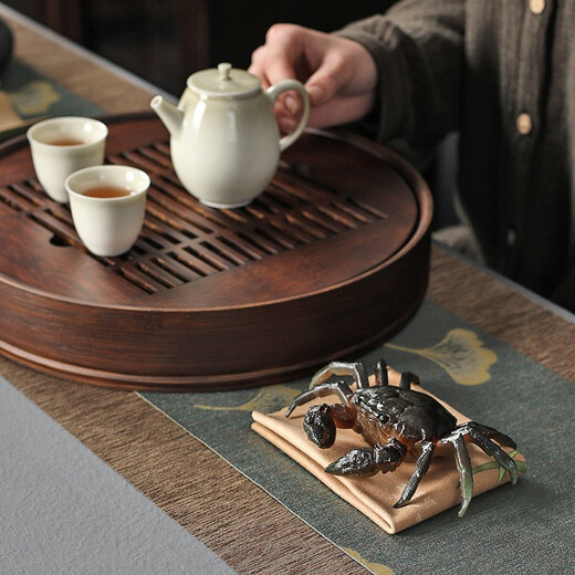 Yuxuan tea pet ornaments flush color-changing crab decorations creative personalized tea table tea treasure can raise tea art boutique color-changing tea pet big crab