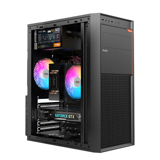 Huacheng Intel Core i5/i7/i9 level 16-core/4G independent graphics efficient office business gaming desktop computer host DIY assembly machine complete set single host configuration three enterprise procurement丨Intel 12-core丨16G丨256G