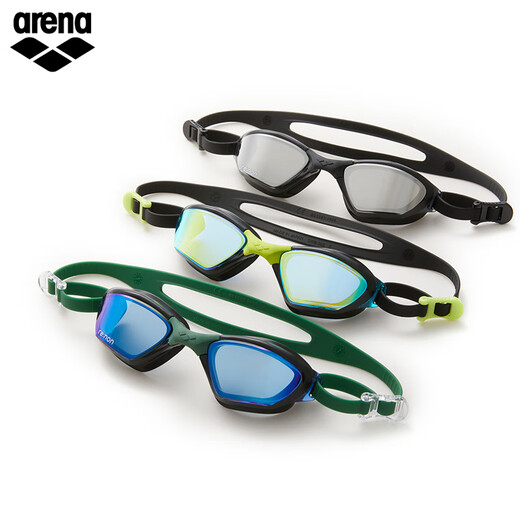 Arena anti-fog pioneer imported high-definition waterproof swimming goggles unisex non-fog swimming goggles professional training blue/green-coated model (870ME-NVBK)