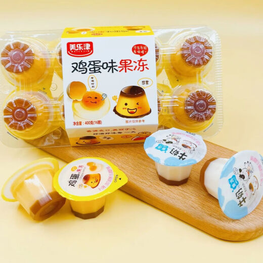 Su Zaizai gleiches Gelee [Su Zaizai gleich] Melaxon Milk Mango Eggaroma Pudding Juice Karamell Bananenmilchgeschmack 200g (Try New Style) 1 Box