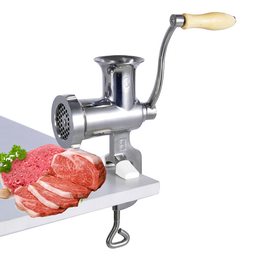 Mai Miao Household Meat Mincer Stainless Steel Manual Meat Grinder No. 8 Household Hand-cranked Minced Meat Stuffing Enema Machine