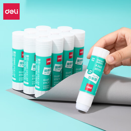 Deli 36g high viscosity PVA solid glue/glue stick quick drying durable portable learning life handmade DIY 12 pieces/box office supplies financial supplies 7103