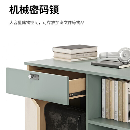 Wolin E0 level office furniture, light luxury executive desk, modern boss desk, simple and fashionable office desk and chair combination, file cabinet 2400*400*1800