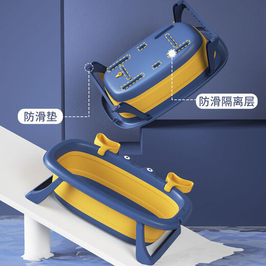 Xiaopu Pet Bath Basin Foldable Cat-Special Bathtub Anti-run Cat Bath Portable Outdoor Small Dog Bath Bucket Main Picture Affordable Model-Berlin Blue