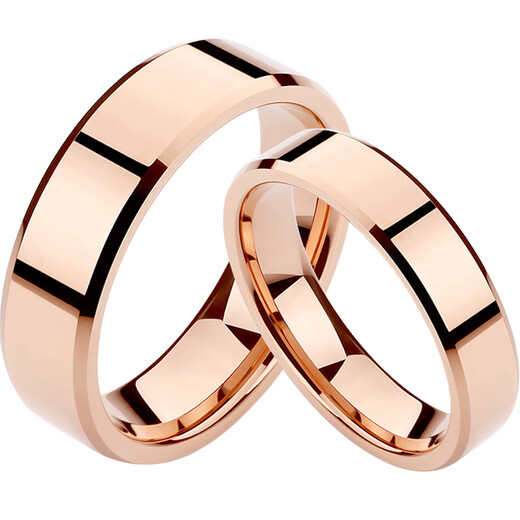 Holy Glass Ring Couple Gift Color Gold Index Finger Ring Women's 18K Rose Gold Fashionable Men's Wedding Ring Trendy Women's Ring - Not sure about the size - Send the measurement ring first