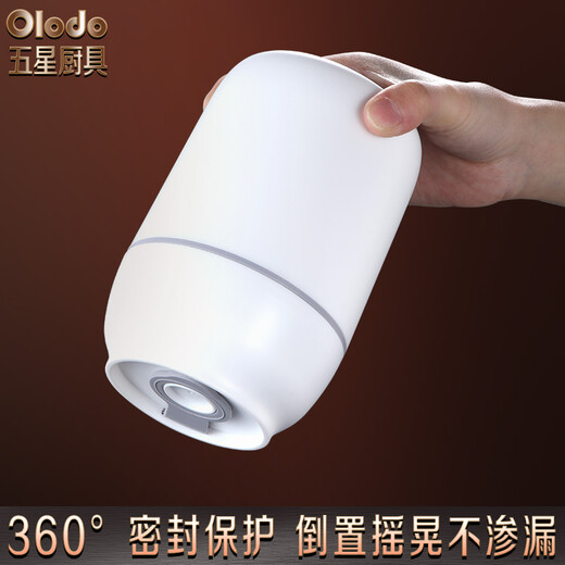 欧乐多316不锈钢焖烧杯焖烧壶小容量保温饭盒焖烧罐汤杯粥杯带勺闷烧杯 316内胆【海盐蓝】+袋+勺 500ml