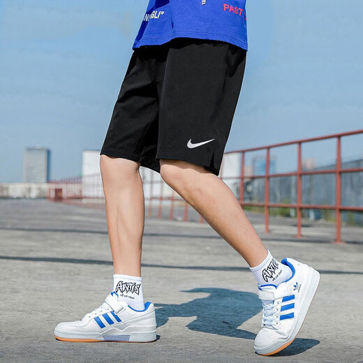 耐克（NIKE）男装运动套装25春新款舒适透气跑步训练短袖T恤五分裤短裤两件套 HV4882+DV9329/清爽快干 M
