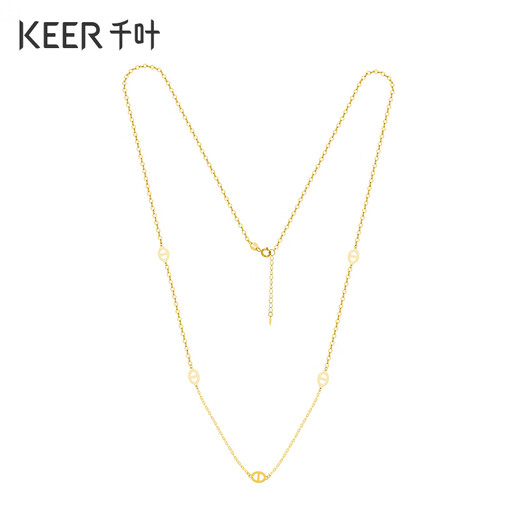 Chiba Jewelry 18k gold woven crafts chain tag Modern Royal Sister light luxury ins style necklace birthday gift for girlfriend 18K gold necklace/40+5cm chain length about 45cm