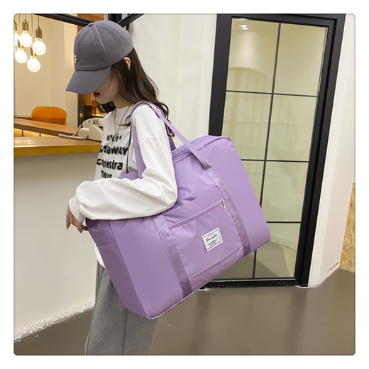 Der häufigste multifunktionale Reisetasche, eine wasserdichte Gepäckbeutel mit großer Kapazität, Wäscheverpackung für Frauen, geboren, süße Taro-lila, großer Größe