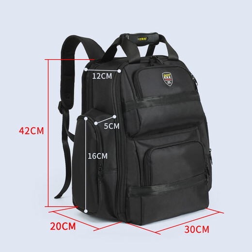 Sailoto wear-resistant and waterproof tool bag multi-functional repair thickened canvas computer bag backpack electrician printing elevator repair free storage bag