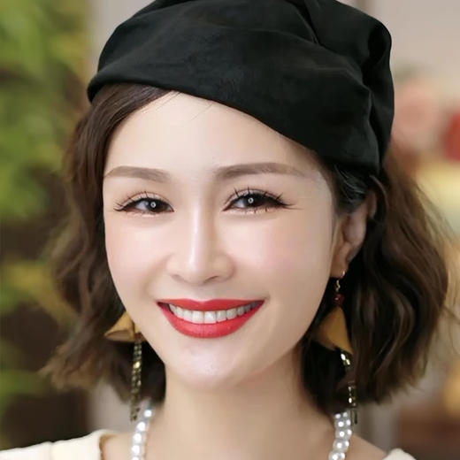 Idel cloud gauze headband retro French half hat small hat hair hoop fine hair clip black dinner hair accessories for women to cover white hair cloud gauze headband F2153
