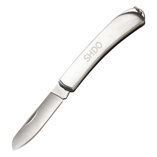 膳大皇（SHDO）德国不锈钢水果刀折叠便携折叠刀家用小刀不伤手宿舍削皮刀瓜果刀 【圆头款】德国折叠便携水果刀