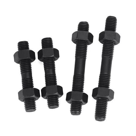 JINGGONG 10.9 grade double-headed screw and nut set combination two-headed thread bolt high-strength double-headed screw screw extension M8*50 (5 sets) 8.8 grade
