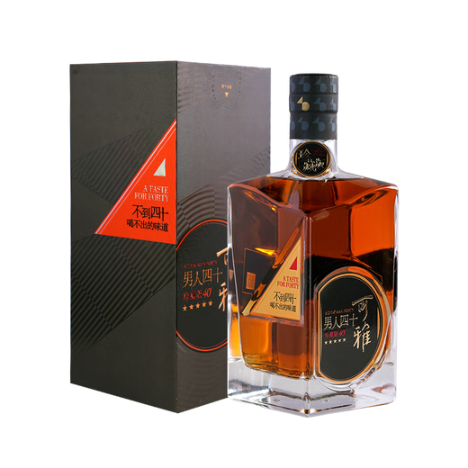Changyu Keya Edición Coleccionista Men's Forty 700ml caja de regalo individual 40% vino extranjero vino destilado de uva 700mL 1 botella