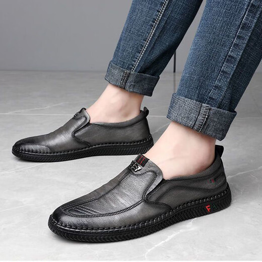 
Yagroy Petroleum Gas Station Anti-static Shoes Working Shoes Men's Shoes Summer 2024 New Leather Shoes British Perfect One-Play 677 Black 40