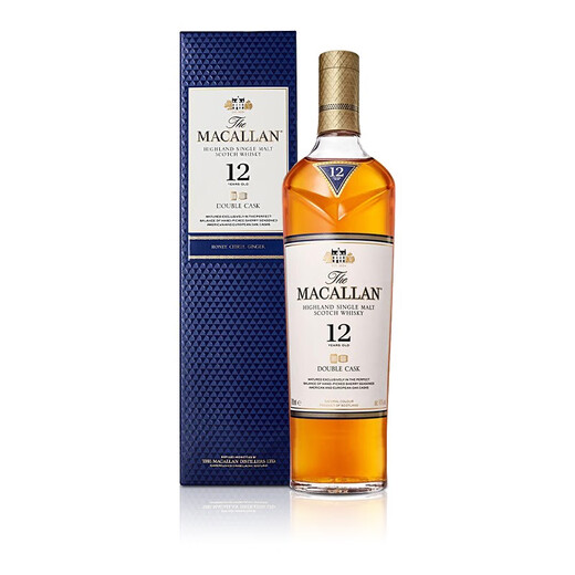 Macallan Scotland Single Malt Whisky importierten ausländische Wein in Übersee Ausgabe Speyer Kernproduktionsgebiet Blumen- und Obstgeschmack Macallan 12 Jahre Blau Diamant Doppel Barrel 700 ml 1 Flasche