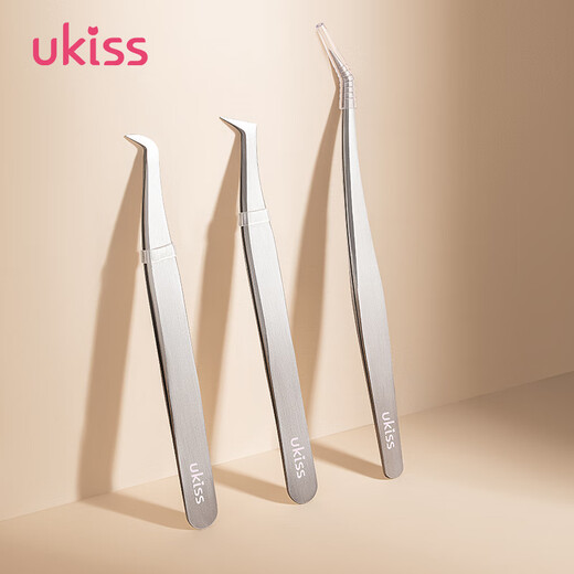 Ukiss (ukiss) false eyelash tweezers, olecranon clip, professional grafting and inoculation, high-density eyelash artist for beginners, birthday gift