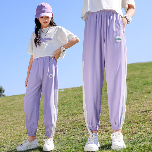 Nickybaby Children's Ice Silk Mosquito-Apref Tof Pant Girls 'Pants 2025 Summer New Style Sports Pantal