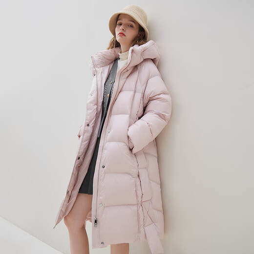 Fan Silan 23FS14081 mid-length lazy warm bread suit simple hooded ragdoll sleeve down jacket brown S