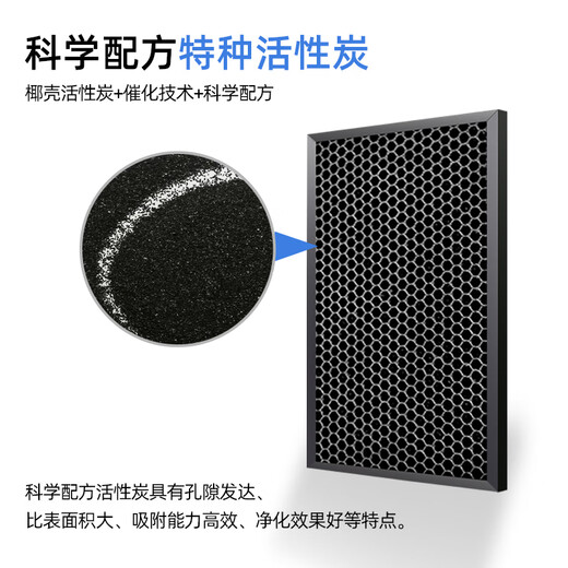Jianyi Honeywell air purifier filter No. 2 HEPA activated carbon + No. 1 initial filter element KJ190F-W02 [Composite 1 piece pack]