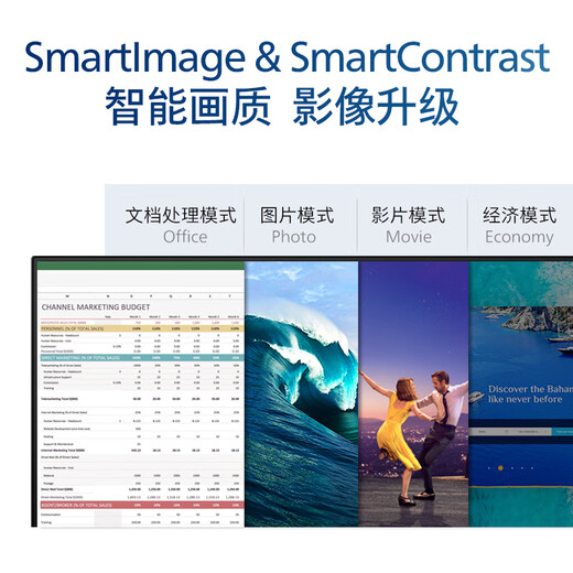 飞利浦（PHILIPS）27英寸显示器100Hz 商用办公 IPS屏幕 TUV认证硬件防蓝光护眼 98.7%sRGB HDMI+VGA电脑液晶显示器  27B2N2100（27英寸硬件防蓝）