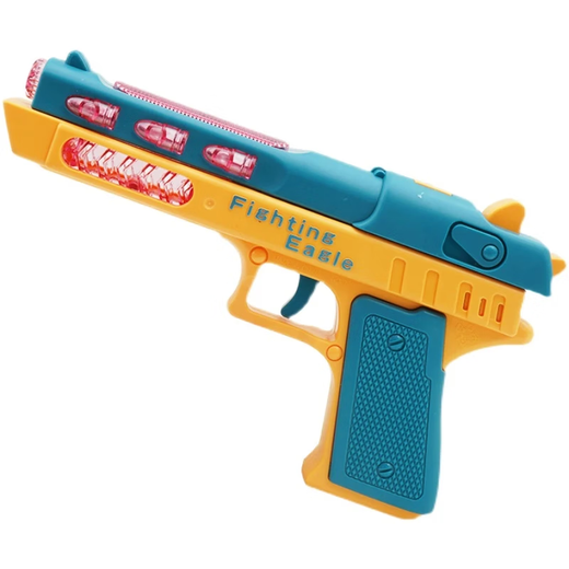 Smart little expert children's electric music toy gunshot light 2 boys and girls with small sounds suitable for 3-year-old girls gun Green war eagle sound light gun 9923+3 sections 5+ screw knife