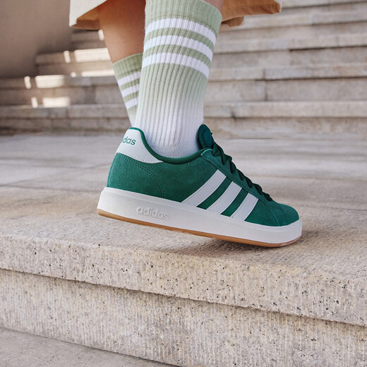 阿迪达斯（adidas）男鞋女鞋官方情侣 冬季运动鞋Grand Court休闲低帮耐磨板鞋 IH6187 41