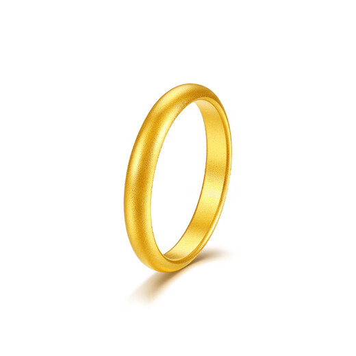 Mengjinyuan Gold Ring Ancient Method Pure Gold Loach Back Ring Couple Ring Men and Women Same Style Ring No. 10 - Approximately 4.08g (face width 0.3cm)